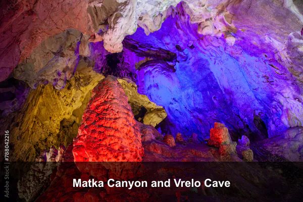 Matka Canyon and Vrelo Cave