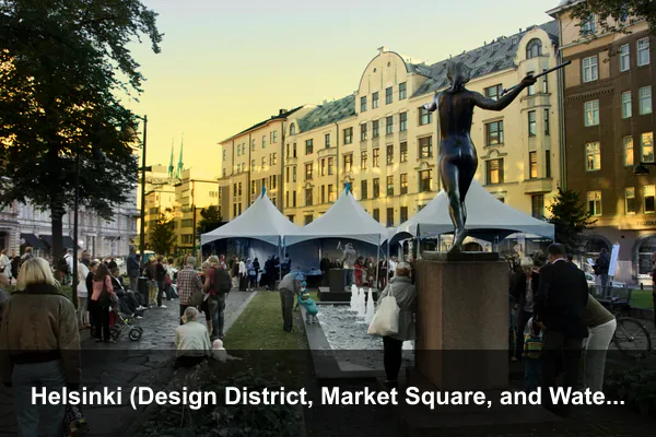 Helsinki (Design District, Market Square, and Waterfront Saunas)