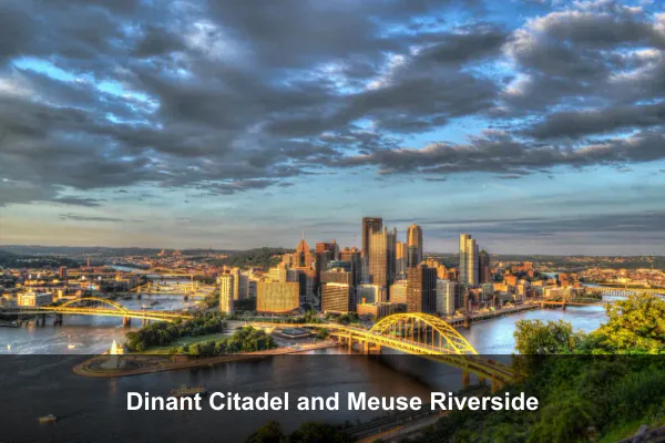 Dinant Citadel and Meuse Riverside